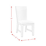 Grady Brown 7-Piece Dining Set with Table & Six Upholstered Side Chairs