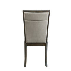 Grady Brown Fabric Back Side Chair (Set of 2) - Ornate Home