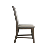 Grady Brown Slat Back Side Chair (Set of 2) - Ornate Home