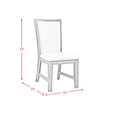 Grady Brown Slat Back Side Chair (Set of 2) - Ornate Home