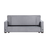 Grady Gray Convertible Sofa - Ornate Home