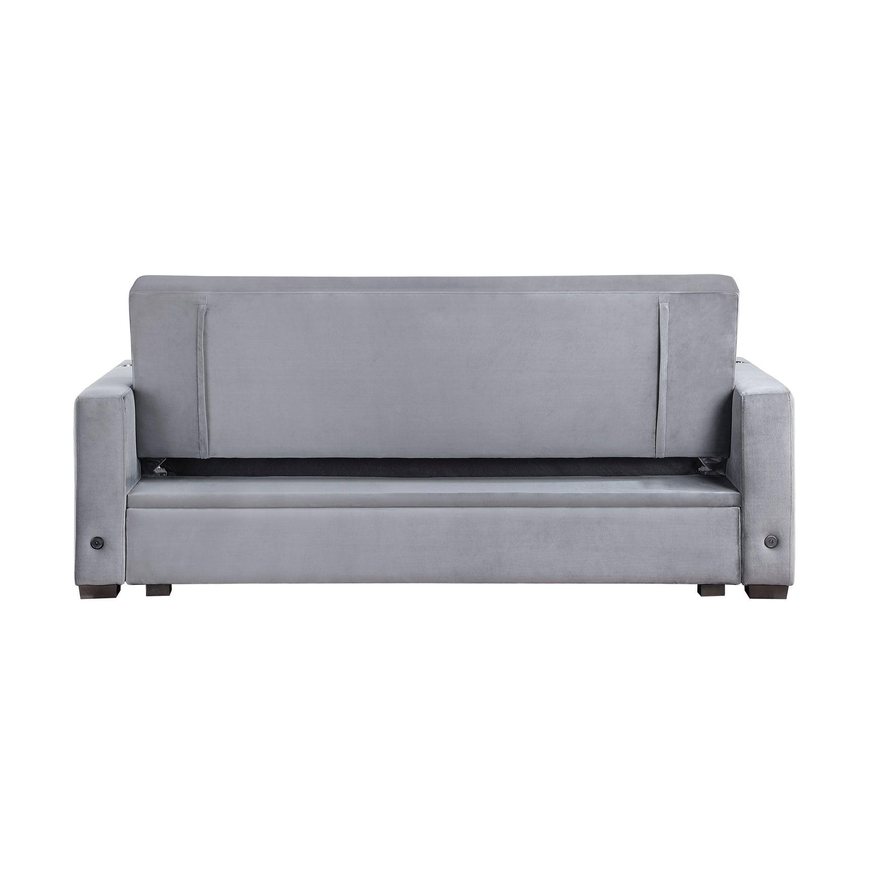 Grady Gray Convertible Sofa - Ornate Home