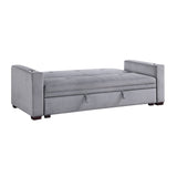 Grady Gray Convertible Sofa - Ornate Home