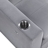 Grady Gray Convertible Sofa - Ornate Home