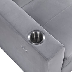 Grady Gray Convertible Sofa - Ornate Home