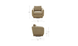 Grady Jute Swivel Chair - Ornate Home