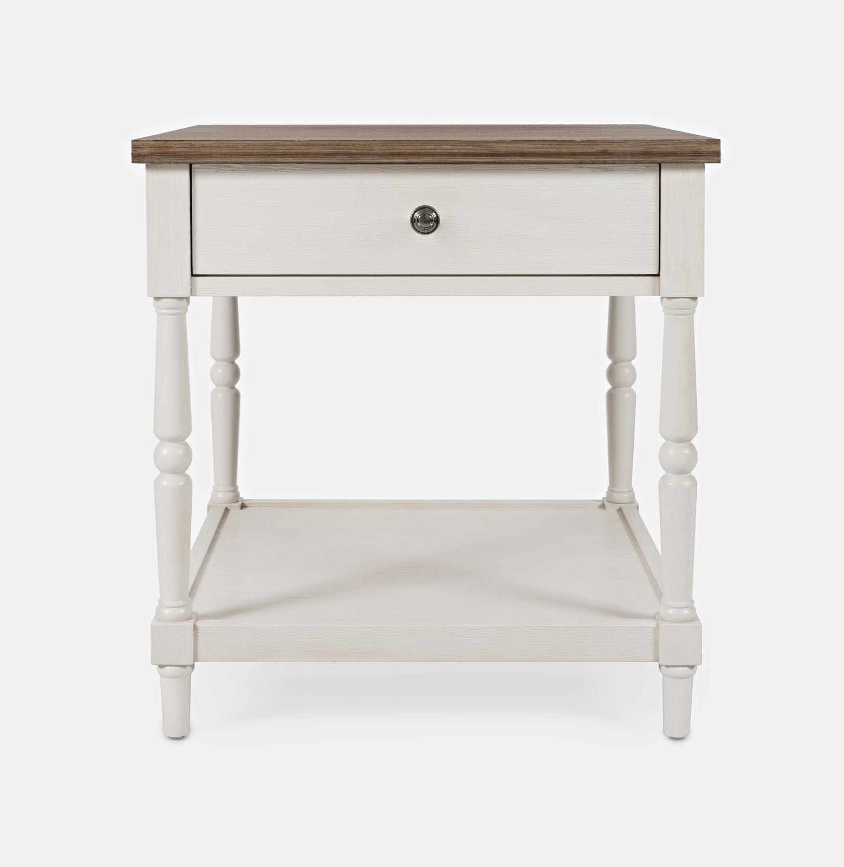 Grafton Farms White End Table - Ornate Home