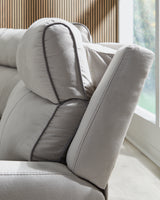 Grafton Pike Pearl/Ash 5-Piece Dual Power Reclining Modular Sectional - Ornate Home