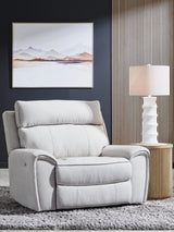Grafton Pike Pearl/Ash Power Recliner - Ornate Home