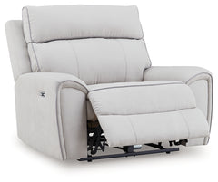 Grafton Pike Pearl/Ash Power Recliner - Ornate Home