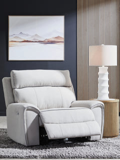 Grafton Pike Pearl/Ash Power Recliner - Ornate Home