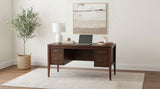 Graham Chocolate 54-inch 4-drawer Double Pedestal Lift Top Computer Desk - Ornate Home