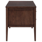 Graham Chocolate 54-inch 4-drawer Double Pedestal Lift Top Computer Desk - Ornate Home