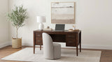 Graham Chocolate 54-inch 4-drawer Double Pedestal Lift Top Computer Desk - Ornate Home