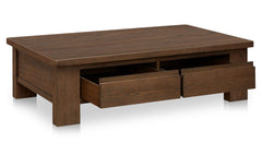 Graham Dark Brown Storage Coffee Table - Ornate Home