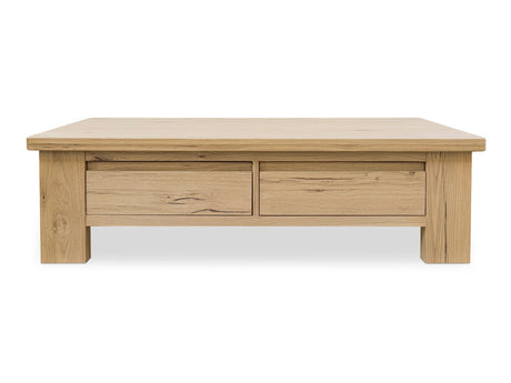 Graham Rustic Oak Storage Coffee Table - Ornate Home
