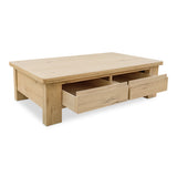 Graham Rustic Oak Storage Coffee Table - Ornate Home