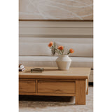 Graham Rustic Oak Storage Coffee Table - Ornate Home