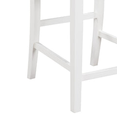 Graham White 20"W Fabric Counter Height Chair (Set of 2) - Ornate Home