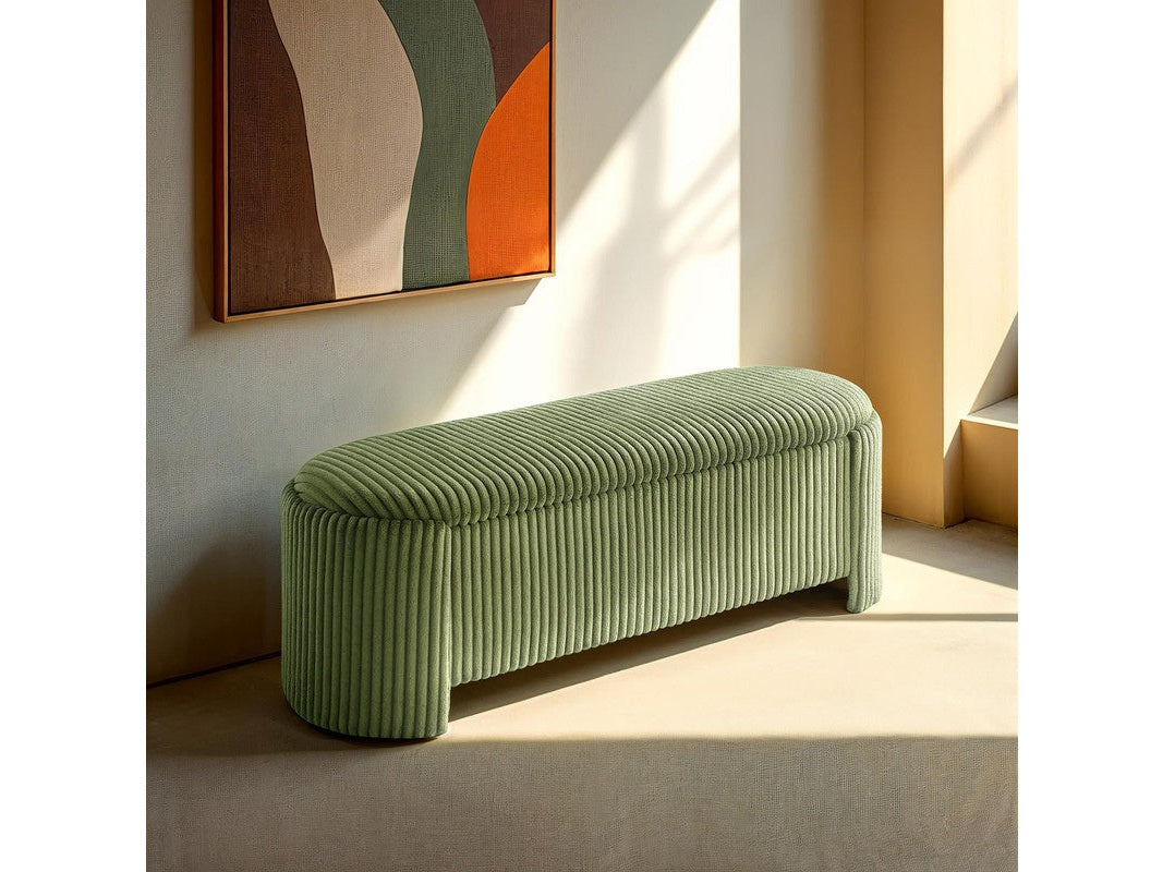 Grainne Green Storage Bench - Ornate Home