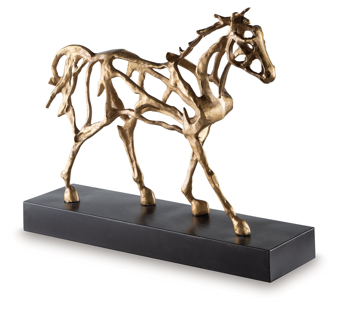 Grainville Antique Gold Finish Sculpture (Online Special Price) - Ornate Home