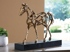Grainville Antique Gold Finish Sculpture - Ornate Home