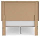 Gramburg Warm Natural Brown Full Panel Platform Bed - Ornate Home