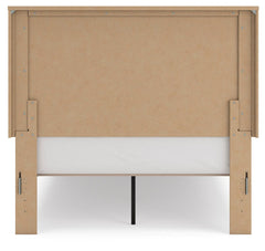 Gramburg Warm Natural Brown Full Panel Platform Bed - Ornate Home