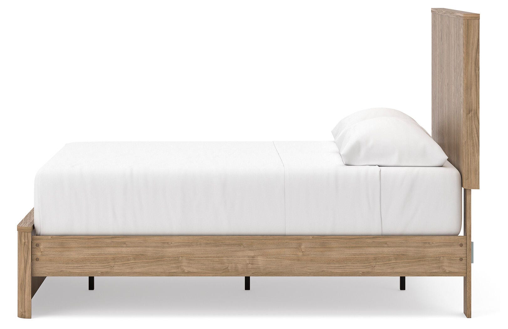 Gramburg Warm Natural Brown Full Panel Platform Bed - Ornate Home
