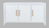 Gramercy Blanc 3 Door Accent Cabinet - Ornate Home