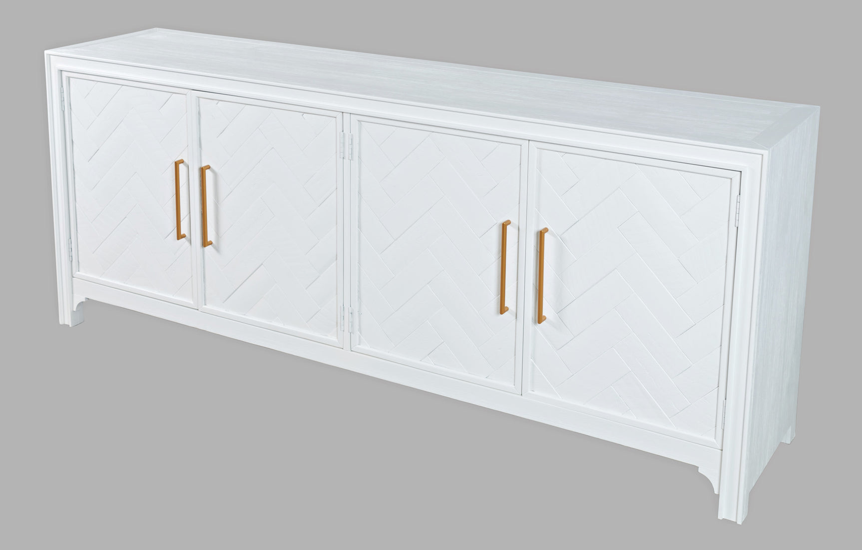 Gramercy Blanc 4 Door Accent Cabinet - Ornate Home