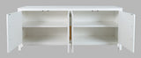 Gramercy Blanc 4 Door Accent Cabinet - Ornate Home