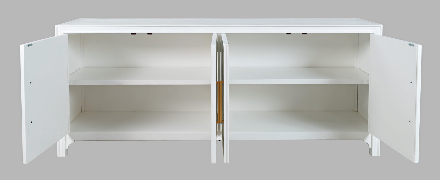 Gramercy Blanc 4 Door Accent Cabinet - Ornate Home