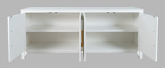 Gramercy Blanc 4 Door Accent Cabinet - Ornate Home
