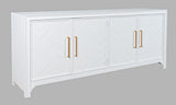 Gramercy Blanc 4 Door Accent Cabinet - Ornate Home