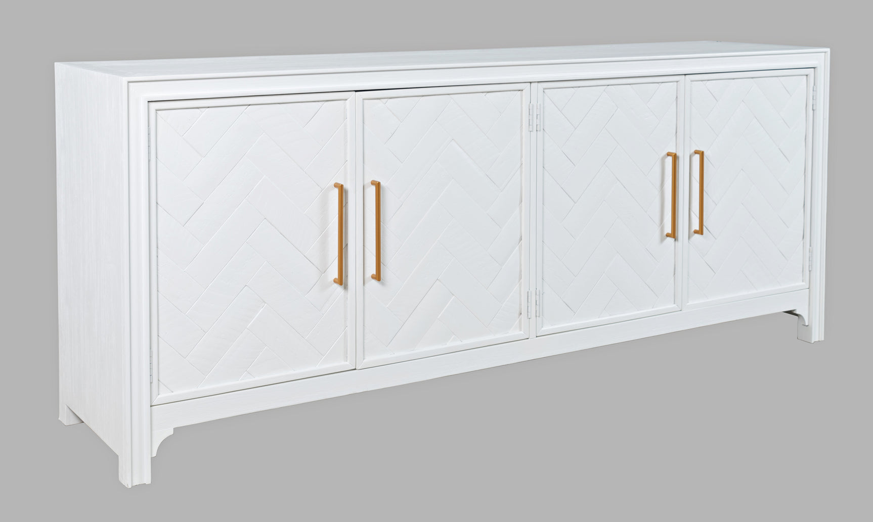 Gramercy Blanc 4 Door Accent Cabinet - Ornate Home