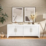 Gramercy Blanc 4 Door Accent Cabinet - Ornate Home