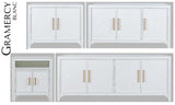 Gramercy Blanc Power Desk - Ornate Home