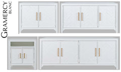 Gramercy Blanc Power Desk - Ornate Home