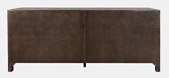 Gramercy Dark Chevron 4 Door Accent Cabinet - Ornate Home