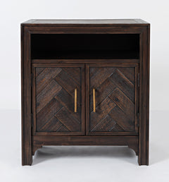 Gramercy Dark Chevron Accent Table - Ornate Home