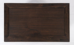Gramercy Dark Chevron Accent Table - Ornate Home