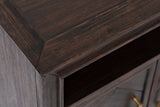 Gramercy Dark Chevron Accent Table - Ornate Home
