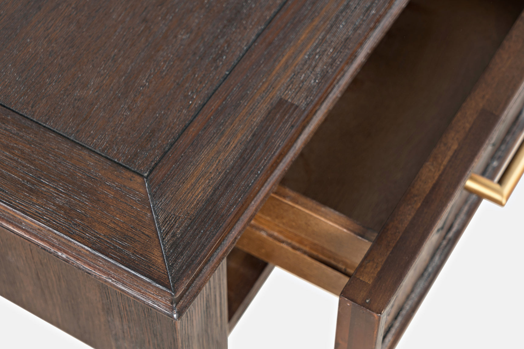 Gramercy Dark Chevron Power Desk - Ornate Home