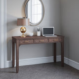 Gramercy Dark Chevron Power Desk - Ornate Home