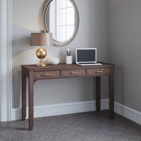 Gramercy Dark Chevron Power Desk - Ornate Home