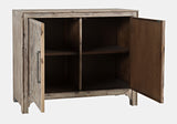 Gramercy Grey Wash 2 Door Accent Cabinet - Ornate Home
