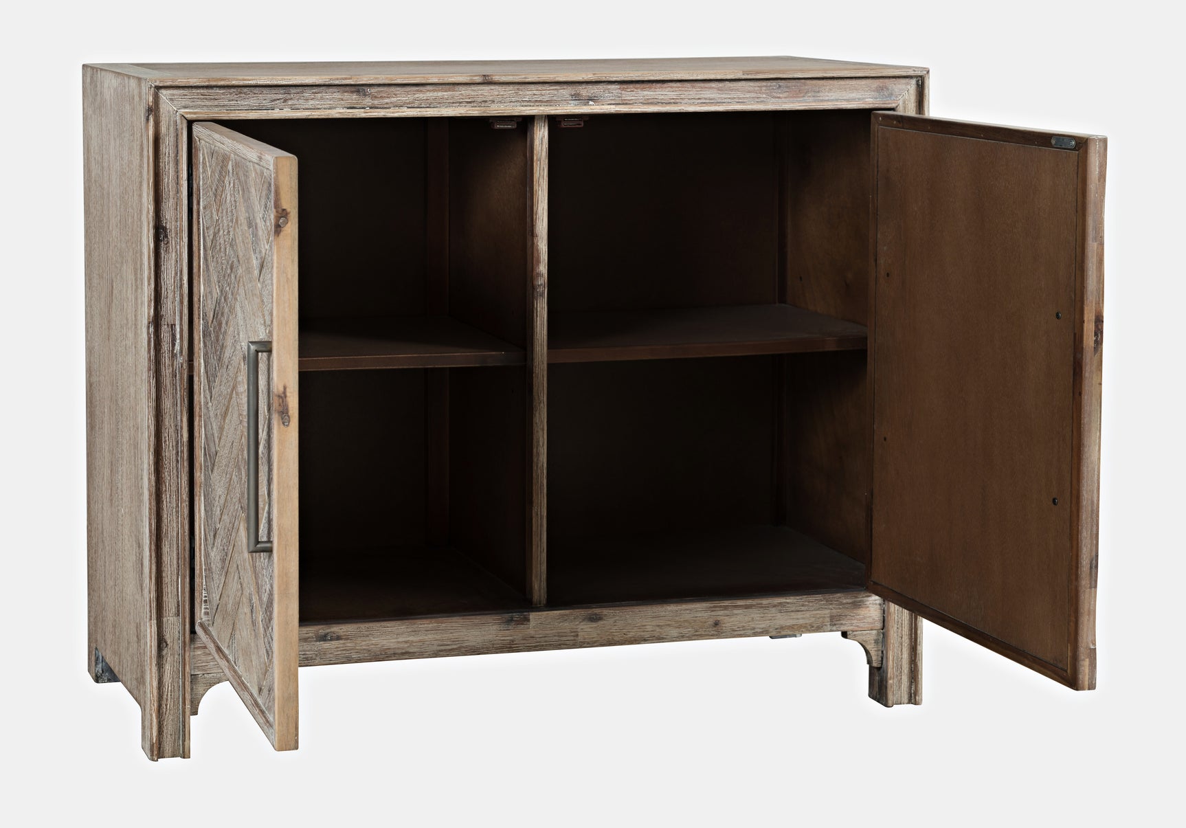 Gramercy Grey Wash 2 Door Accent Cabinet - Ornate Home