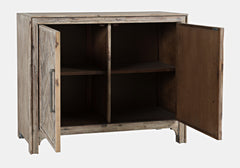 Gramercy Grey Wash 2 Door Accent Cabinet - Ornate Home