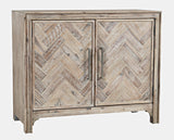 Gramercy Grey Wash 2 Door Accent Cabinet - Ornate Home